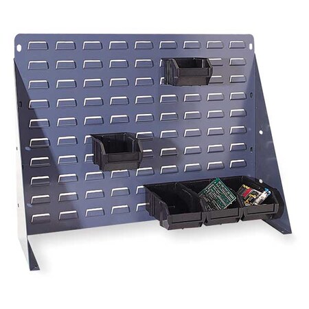 Quantum Storage Systems Steel Louvered Bench Rack, 36 in W x 1/4 in D x 20 in H, Gray QBR-3619CO