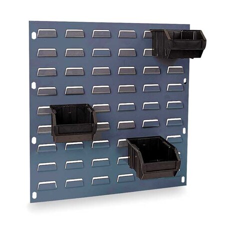 Quantum Storage Systems Steel Louvered Panel, 18 1/2 in W x 1/4" D x 19 in H, Gray QLP-1819CO