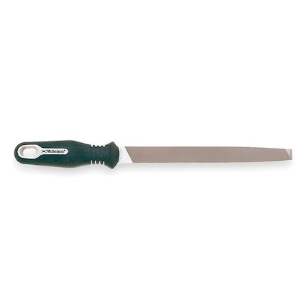 Crescent Nicholson 10" Mill Single Cut Bastard File with Ergonomic Handle 21701HNN