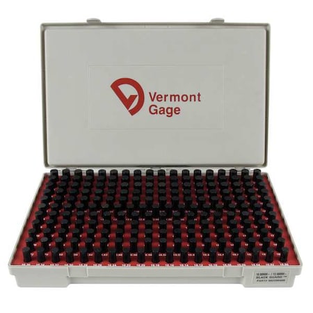 Vermont Gage Pin Gage Set, Minus, 10-13.98mm, Black 902200400