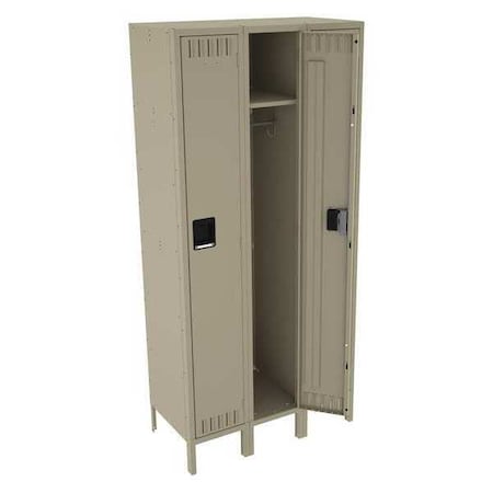 Def Tk② Tennsco Wardrobe Locker, 36 in W, 18 in D, 78 in H, (1) Tier