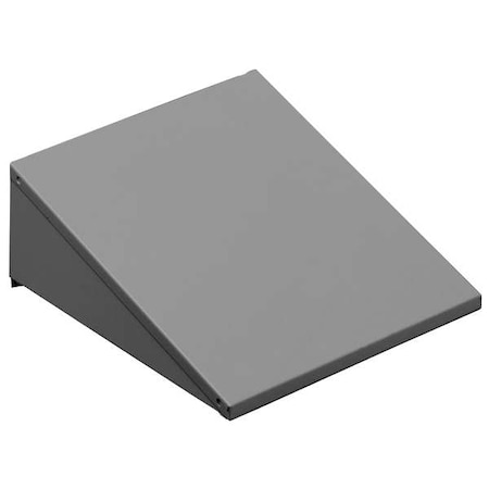 Tennsco Locker Sloping Top, 1 Wide, Gray KST-1215MG