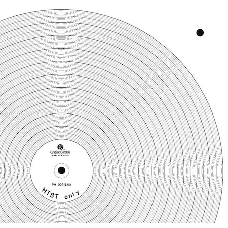 Graphic Controls Chart, 11.875 In, No Range, PK100 PW  00215401