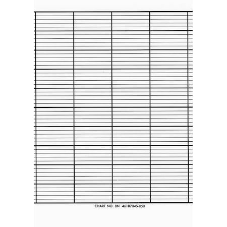 Honeywell Strip Chart, Fanfold, Range None, 50 Ft BN  46187045-050