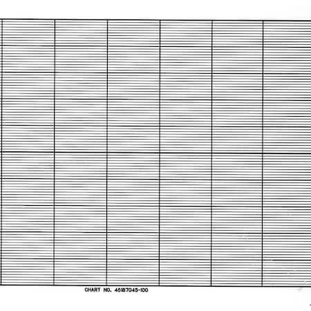 Honeywell Strip Chart, Fanfold, Range None, 46 Ft BN  46187045-100