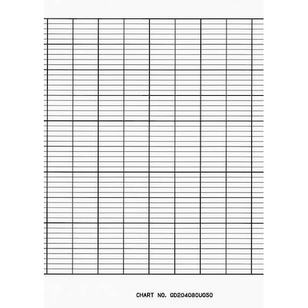 Graphic Controls Strip Chart, Roll, Range None, Length 82 Ft CLH GD204080U050
