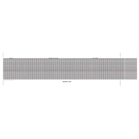 Graphic Controls Strip Chart, Fanfold, Range 0 to 10, 53 Ft YOK B956AAF
