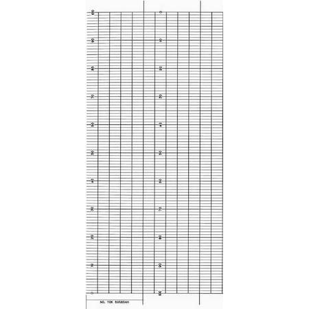 Graphic Controls Strip Chart, Fanfold, Range 0 to 100, 99 Ft YOK B9585AH