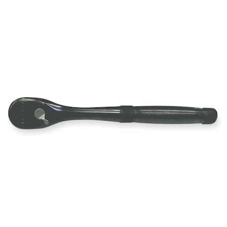 Proto 1/2" Drive 45 Geared Teeth Pear Head Style Hand Ratchet, 10-1/2" L, Black Oxide Finish J5449XLBL