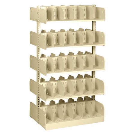 Estey Divider Shelf, Double, 10 Shelves, 20 In WBDF62100