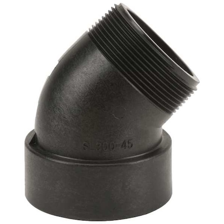 Banjo 45 Degree Street Elbow, Polypropylene, 3", Schedule 80, 300 psi Max Pressure SL300-45