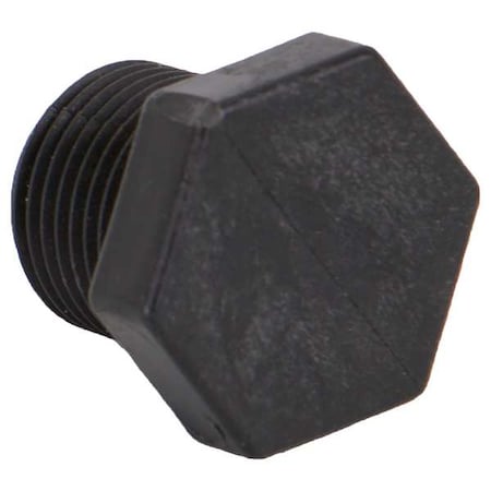Banjo Plug, Polypropylene, 3/8", Schedule 80, 300 psi Max Pressure PLUG038