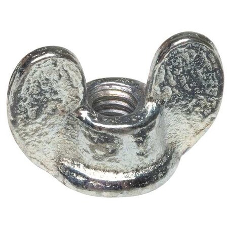 Zoro Select Wing Nut, 1/4"-20, Steel, Zinc Plated, 0.688 in Ht, 1-1/16 in Max Wing Span, 10 PK 0-CD-719A87-