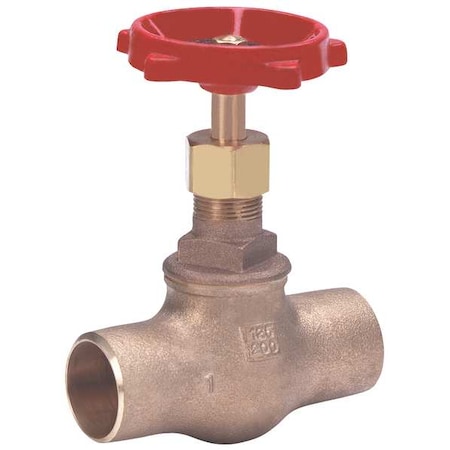 Milwaukee Valve Globe Valve, Class 125, 1/2 In., Bronze 1502.5