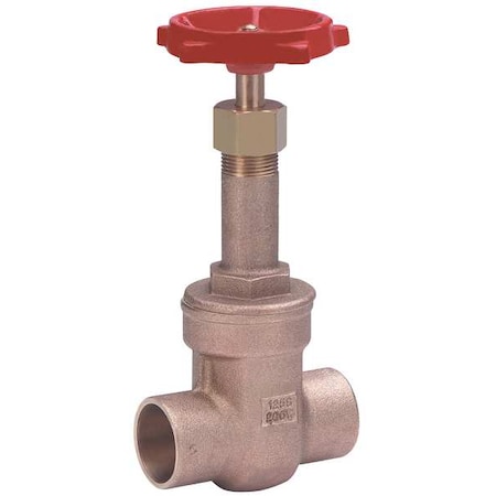 Milwaukee Valve Gate Valve, Class 125, 1/2 In., Solder 149.5