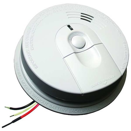 Firex Smoke Alarm, 85 dB @ 10 ft, 120V AC, 9V, Ionization Battery Backup: Yes i5000