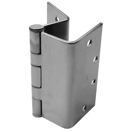 Best Butt Hinge, Steel, Full Mortise Mounting, 6 in Leaf W x 4 1/2 in Leaf H, Satin Chrome CB278 4 5 26D SC DOOR HINGE  STL