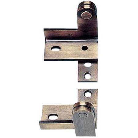 Best Pivot Hinge, Steel, Full Surface Mounting, 2 1/2 in Leaf W x 3 in Leaf H, Satin Chrome 327 HEAVY WARDROBE PIVOT 26D STL