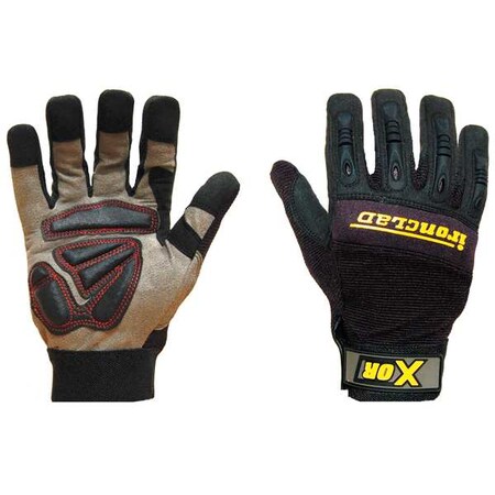 Ironclad Performance Wear Anti-Vibration Mechanics Gloves, M, Black, Ribbed Nylon/Spandex NIMG-03-M