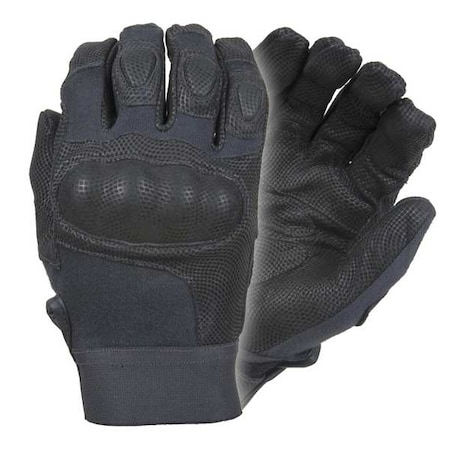 Damascus Gear Tactical/Military Glove, Cowhide Leather Palm, 9" Length, Hook-and-Loop Cuff, Full Finger, Black DMZ33SM