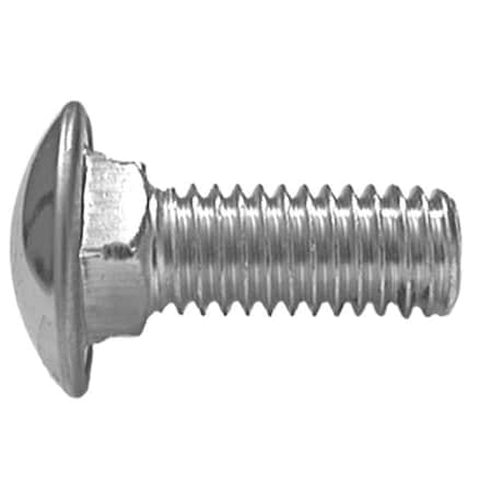 Zoro Select Carriage Bolt, Square Neck, 1/2"-13, 1-1/2 in L, Stainless Steel, Grade 2, Plain, 25 PK 5MTP4
