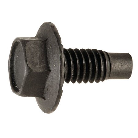 Zoro Select Machine Screw, 1-1/4 in, Phosphate Steel, Flange Hex Head External Hex Drive, 50 PK 5MTP6