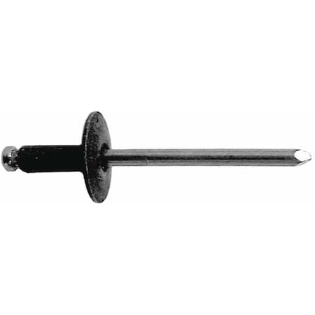 Zoro Select Blind Rivet, Flanged Head, 3/16 in Dia., 37/64 in L, Steel Body, 50 PK 5MTY5