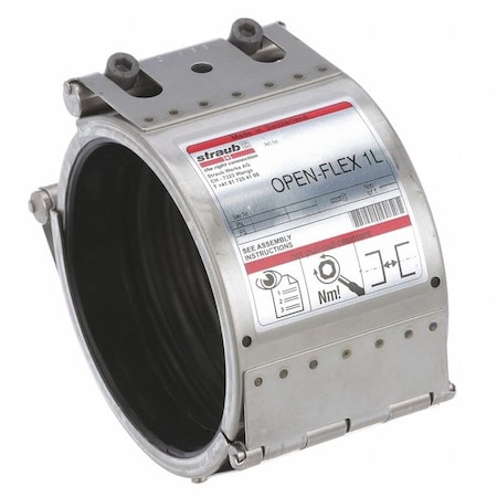 Straub 1-1/2" 304 SS Open Flex Coupling STR35001