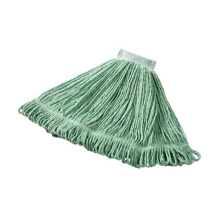 Rubbermaid Commercial 5in String Wet Mop, 22oz Dry Wt, Side Gate Connect, Loop-End, Green, Cotton/Synthetic, FGD25306GR00 FGD25306GR00