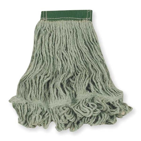 Rubbermaid Commercial 5in String Wet Mop, 16oz Dry Wt, Side Gate Connect, Loop-End, Green, Cotton/Synthetic, FGD25206GR00 FGD25206GR00