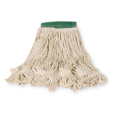 Rubbermaid Commercial 5in String Wet Mop, 16oz Dry Wt, Side Gate Connect, Loop-End, White, Cotton/Synthetic, FGD25206WH00 FGD25206WH00