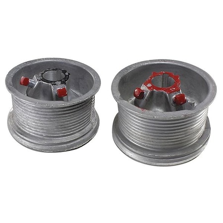 American Garage Door Supply Light Commercial Drum, 4 In Keyed, PK2 400-12S