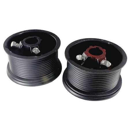 American Garage Door Supply High Lift Drum, 4 In Coated, Keyed, PK2 400-54SC