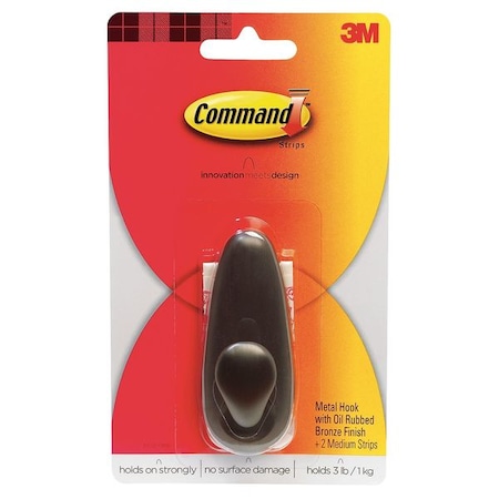 Command Hook, Metal, 1-1/4 In FC12