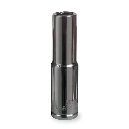 Westward 1/4 in Drive, 9mm 6 pt. Metric Socket, 6 Points 5MT54