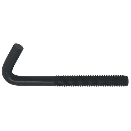 Zoro Select Bend Bolt Anchor, Special Bend Neck, 1/2"-13, Carbon Steel, Plain, 10 PK 5MWT6