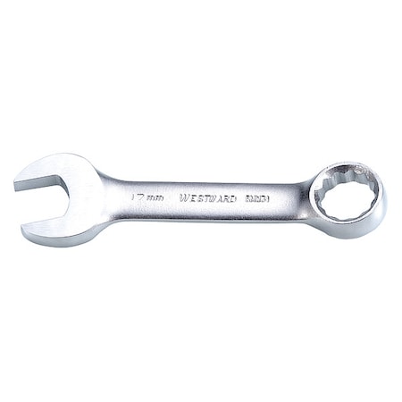 Westward Combination Wrench, Metric, 17mm Size 5MW31