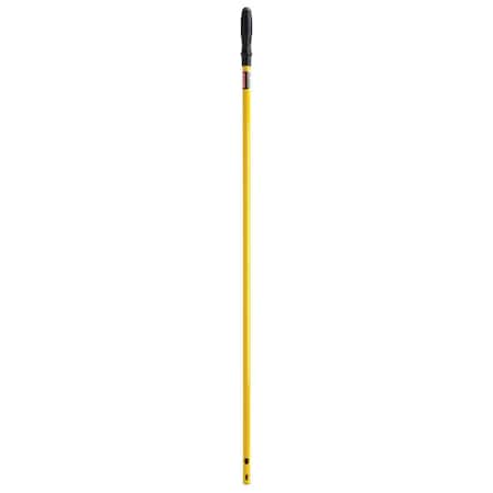 Rubbermaid Commercial 58 in Push-In Dust Mop Handle, Yellow, Aluminum FGQ75000YL00