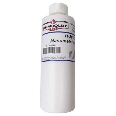 Zoro Select Manometer Fluid, 8oz (240ml) 5MZC5
