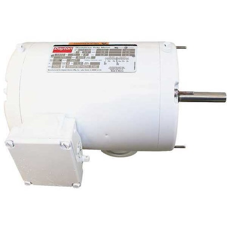 Dayton Washdown Motor, PSC, TEAO, 1/2 HP, 1700 rpm 5M061