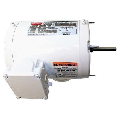 Dayton Washdown Motor, PSC, TEAO, 1/4 HP, 1700 rpm 5M063