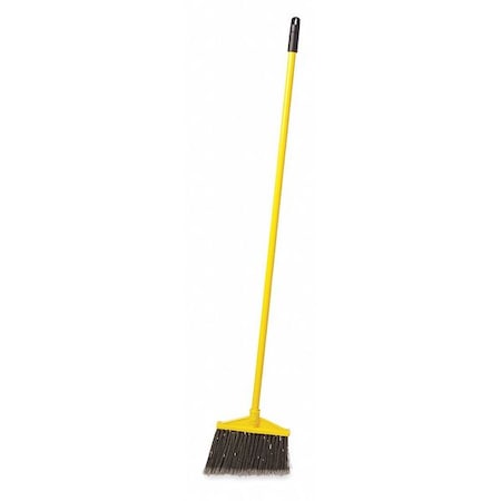 RUBBERMAID COMMERCIAL 11 Sweep Face Angle Broom, Synthetic, Gray, 46-7/8" L Handle FG637500GRAY