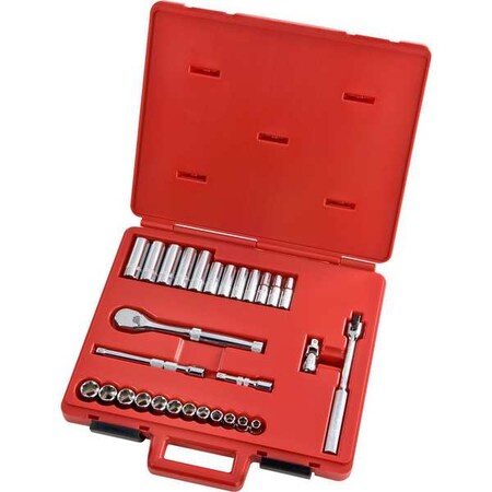 Proto 3/8" Drive Socket Combination Set, Metric, 29 pcs J52220XL