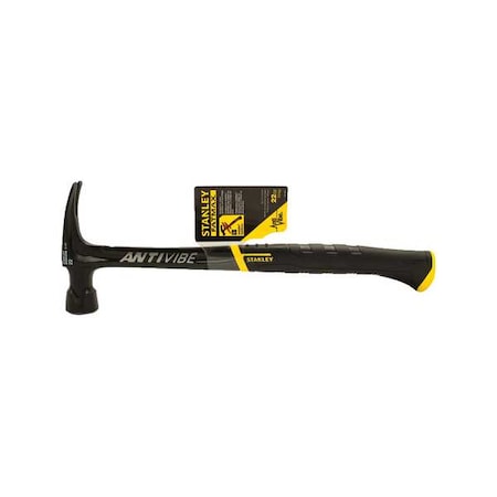 Stanley 22 oz. Antivibe Framing Hammer, Milled Face, 16 in L Steel Handle 51-167