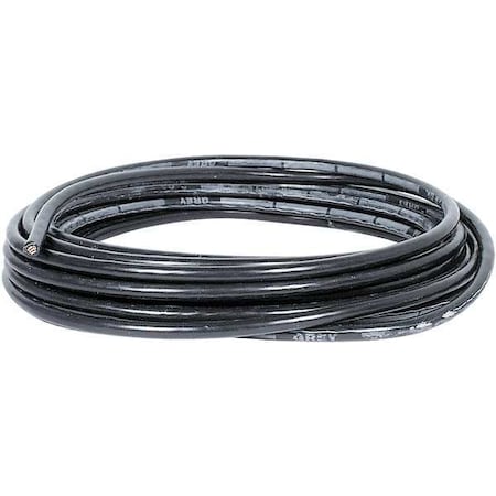 Quickcable Battery Cable, 4 ga., Solid, 600V, PVC, Blk 200103-396-025