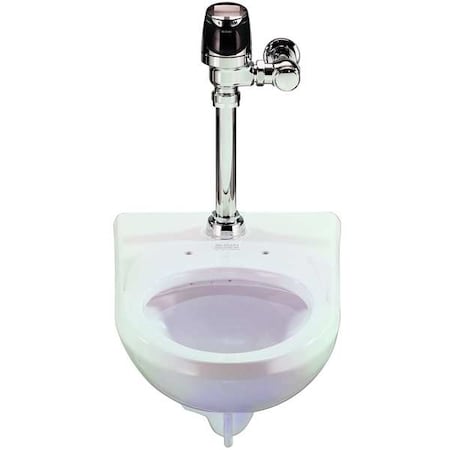 Sloan Flush Valve Toilet, 1.6/1.1 gpf, Siphon Jet Flushing with Flushometer, Wall Mount, Elongated, White WETS2052.1201