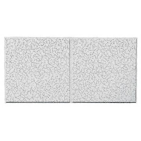 ARMSTRONG WORLD INDUSTRIES Cortega Ceiling Tile, 24 in W x 48 in L, Angled Tegular, 15/16 in Grid Size, 10 PK 2767D
