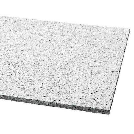 Armstrong Fissured Ceiling Tile, 24 in W x 24 in L, Square Lay-In, 15/16 in Grid Size, 16 PK 756A