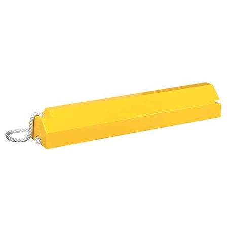 Checkers Airplane Chock, 6 In H, Urethane, Yellow AC6820-LR