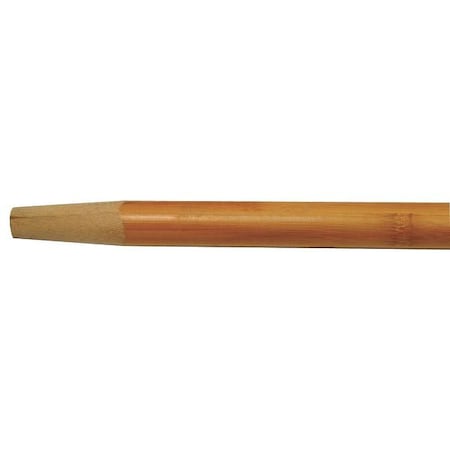 Poplar Wood Broom Handle, Wood, Natural, Tapered End, 15/16 in Handle Dia, 60 in L,  0760BW